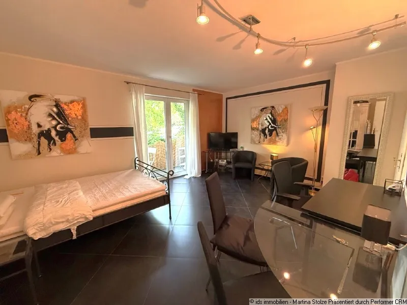 Voll möbliertes Appartment mit Balkon in ruhiger Lage in Schwabing – Nähe U2 / U3