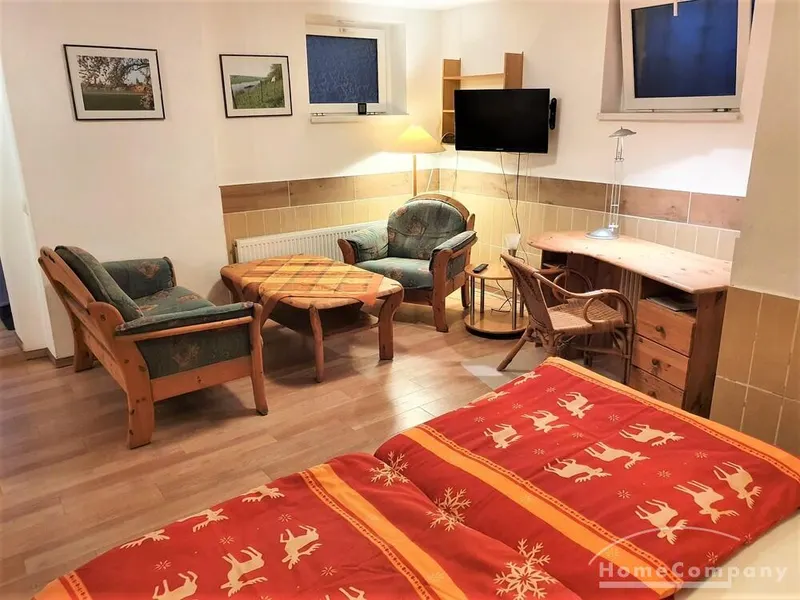 12302 HomeCompany Dresden Möbliert/Furnished Studio Souterrain Apartment in Dresden-Strehlen max. 2 Personen
