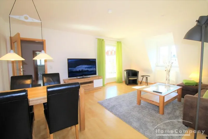 2079511 HomeCompany Dresden Möbliert/Furnished 2-Zimmer Wohnung mit Dachterrasse in Dresden-Striesen YouTube Virtual Tour max. Personen 2