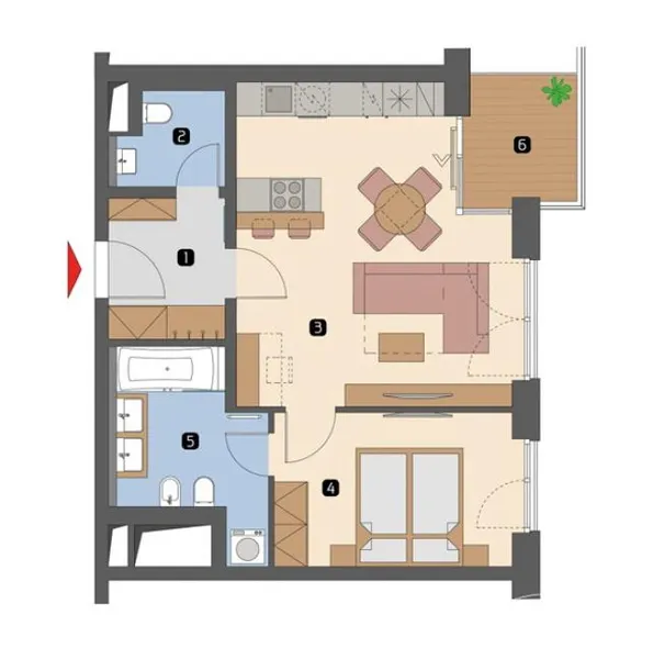 142182 HomeCompany Dresden Möbliert/Furnished Exklusives 2-Zimmer Apartment in Dresden-Altstadt Nähe Frauenkirche max. 4 Personen!