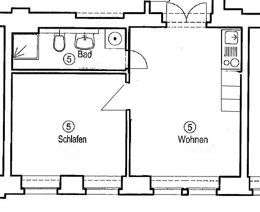 237145 HomeCompany Dresden Möbliert/Furnished 2-Zimmer Apartment in Dresden - Leipziger Vorstadt max. 2 Personen