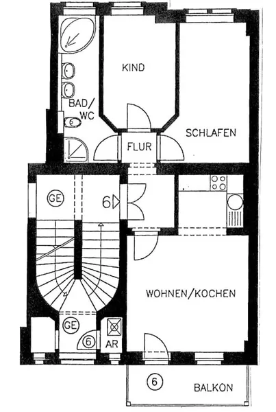 25986 HomeCompany Dresden Möbliert/Furnished 3-Zimmer Apartment in Dresden-Plauen max. 4 Personen