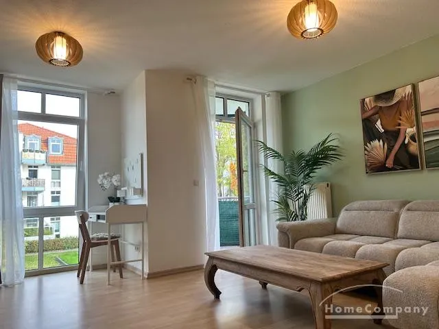 26188 HomeCompany Dresden Möbliert/Furnished 2-Zimmer Apartment mit Balkon Nähe Elbepark! max. 2 Personen