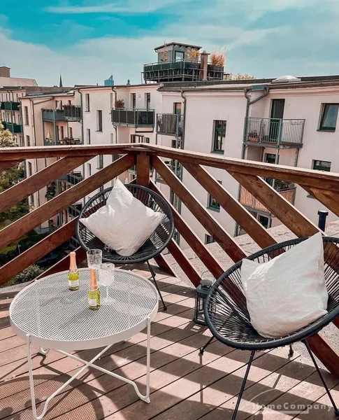 27678 HomeCompany Möbliert/Furnished 2-Zimmer Apartment in Leipzig mit Dachterrasse max. 2 Personen