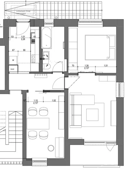 27745 HomeCompany Dresden Möbliert/Furnished 2,5-Zimmer-Wohnung mit Balkon und Terrasse in Dresden-Wachwitz max. 2 Personen!