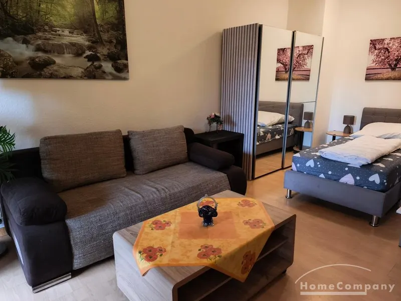 27795 HomeCompany Möbliert/Furnished Studio Wohnung mit Balkon in Leipzig- Markkleeberg max. 2 Personen