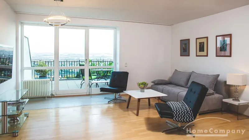 28256 HomeCompany Dresden Möbliert/Furnished  2-Zimmer Apartment mit großer Terrasse in exklusiver Lage am weißen Hirsch in Dresden Max. 2 Personen