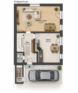 28269 HomeCompany Dresden Möbliert/Furnished Einfamilienhaus in Dresden-Südvorstadt mit Terrasse max. 4 Personen