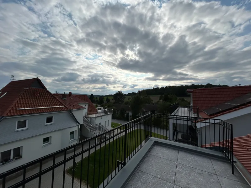 Blick von dem Balkon