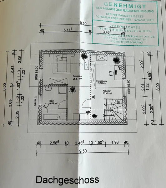 Grundriss Dachgeschoss