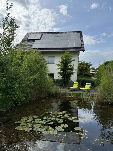 Naturteich mit Sonnendeck