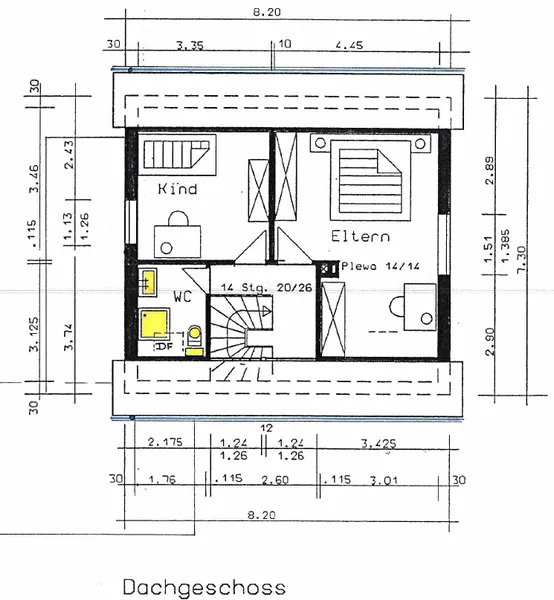 Grundriss Dachgeschoss