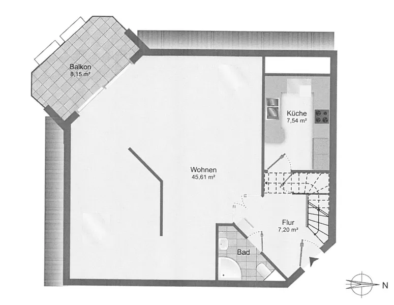 Grundriss untere Ebene