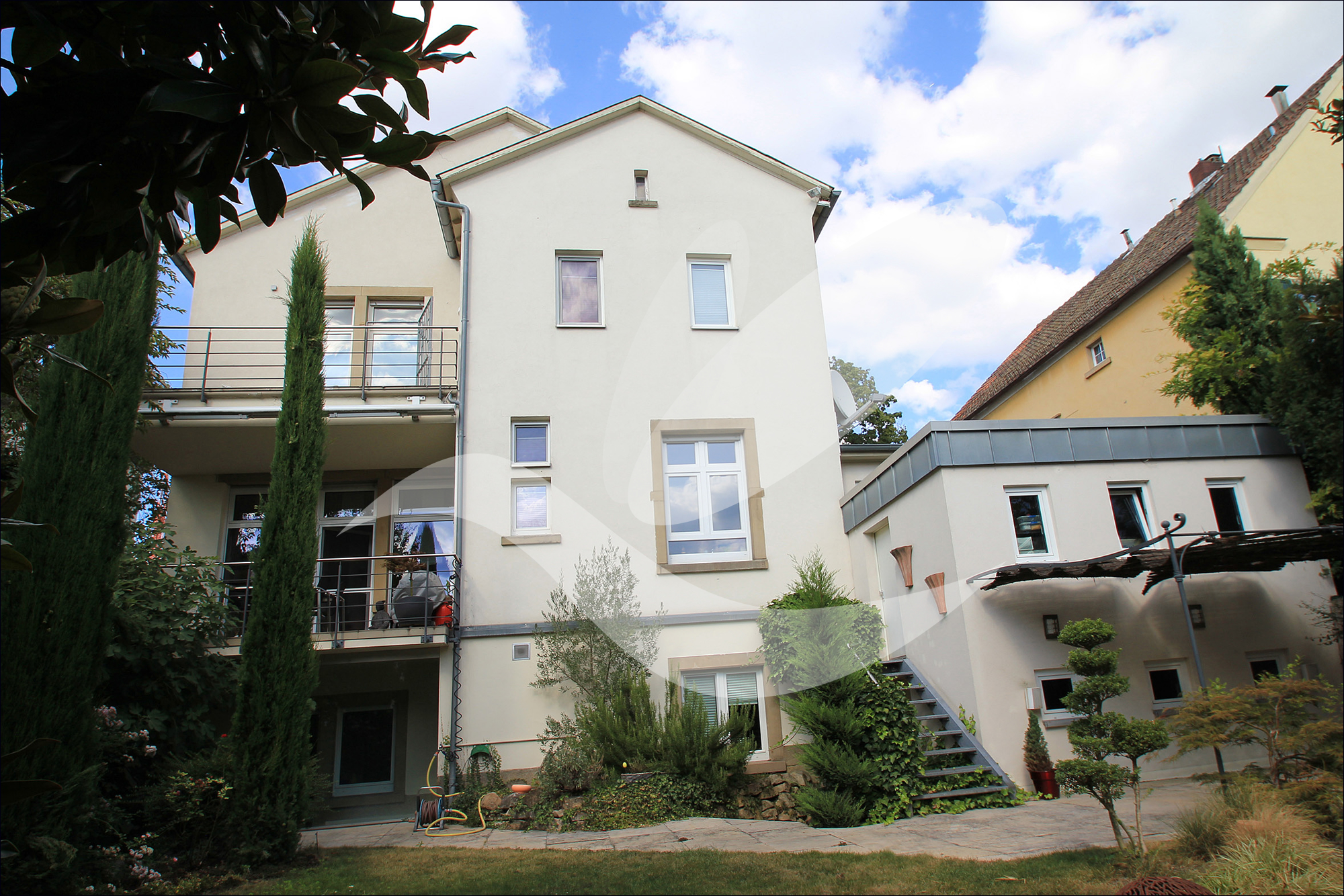 Rückansicht des Hauses