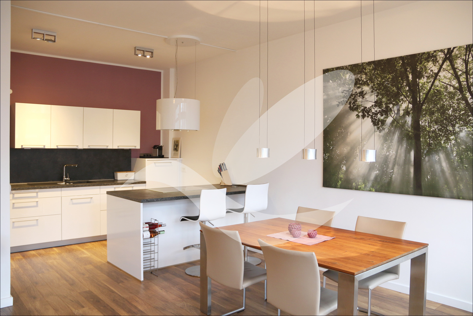 Offene, moderne Küche