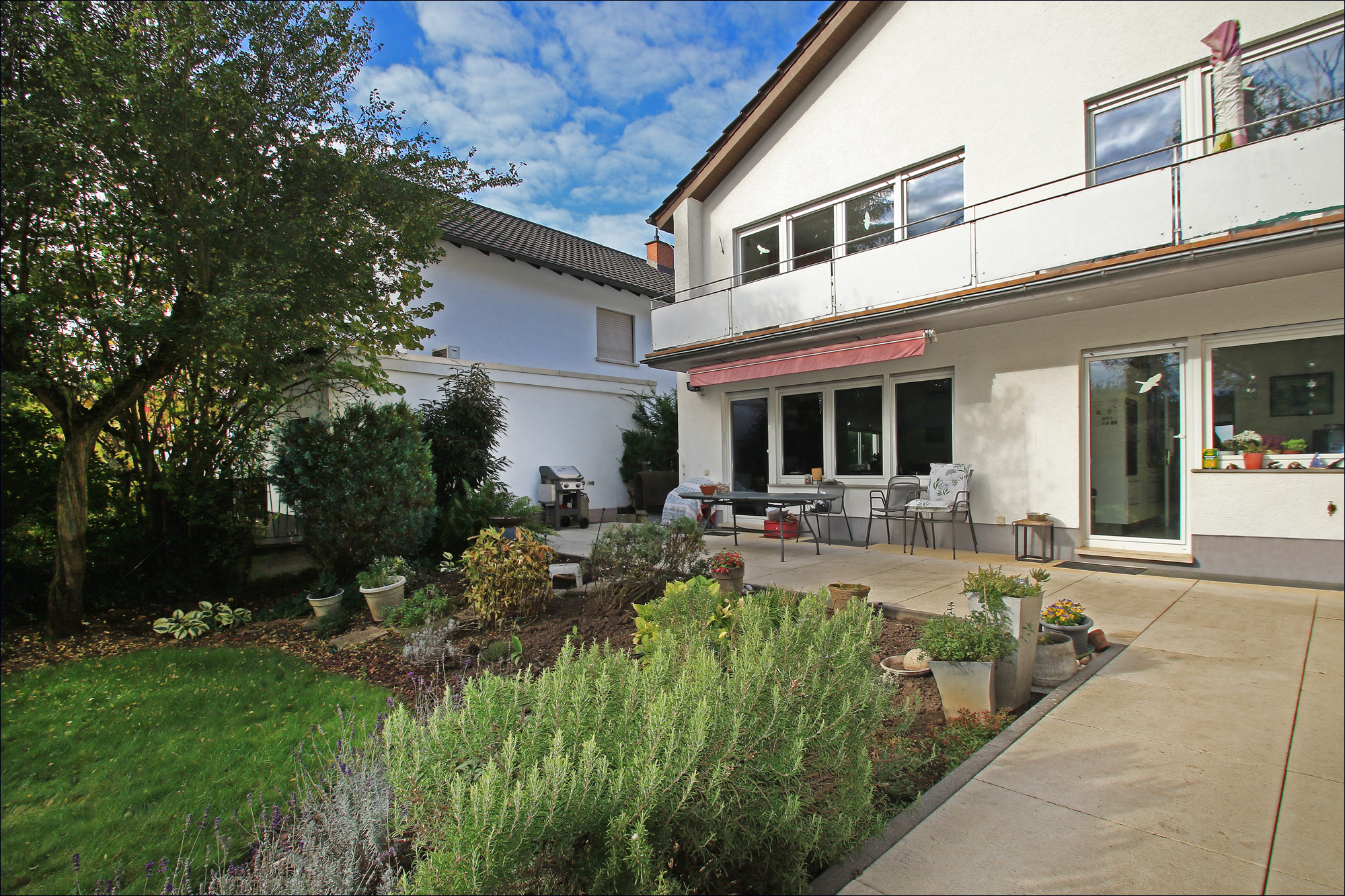 Rückansicht des Hauses