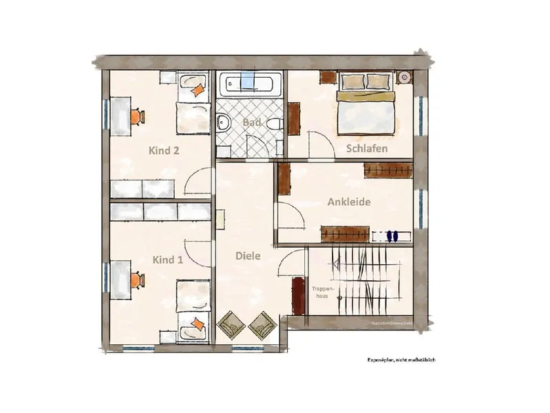 Grundriss Obergeschoss