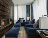 Fireplace lounge with access to the terrace, Berlin-Tiergarten