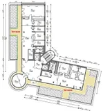 Penthouse-Büro+Dachterrasse
