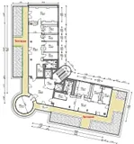 Penthouse-Büro+Dachterrasse