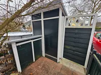 Gartenhütte + 2er Müllbox