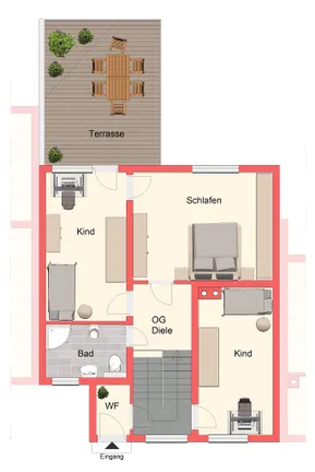 Grundriss Obergeschoss