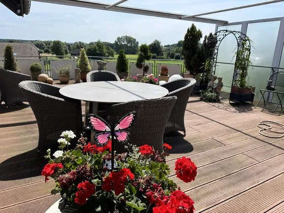 50 m² Terrasse mit Ruhrtalblick