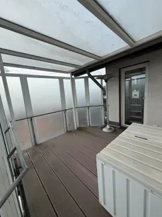 Überdachter Terrassenbereich für Wäsche, AB ...