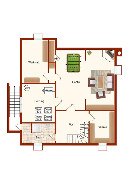 Grundriss Kellergeschoss