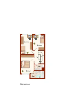 Grundriss Obergeschoss