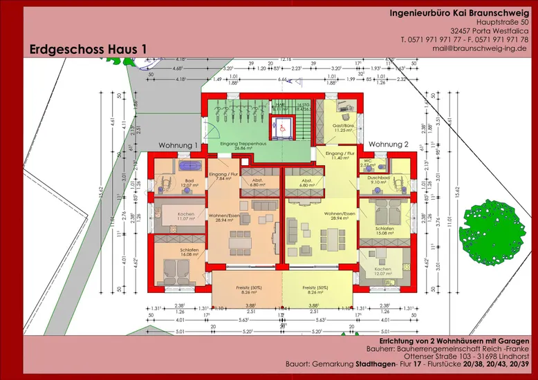 Grundriss Haus 1 EG