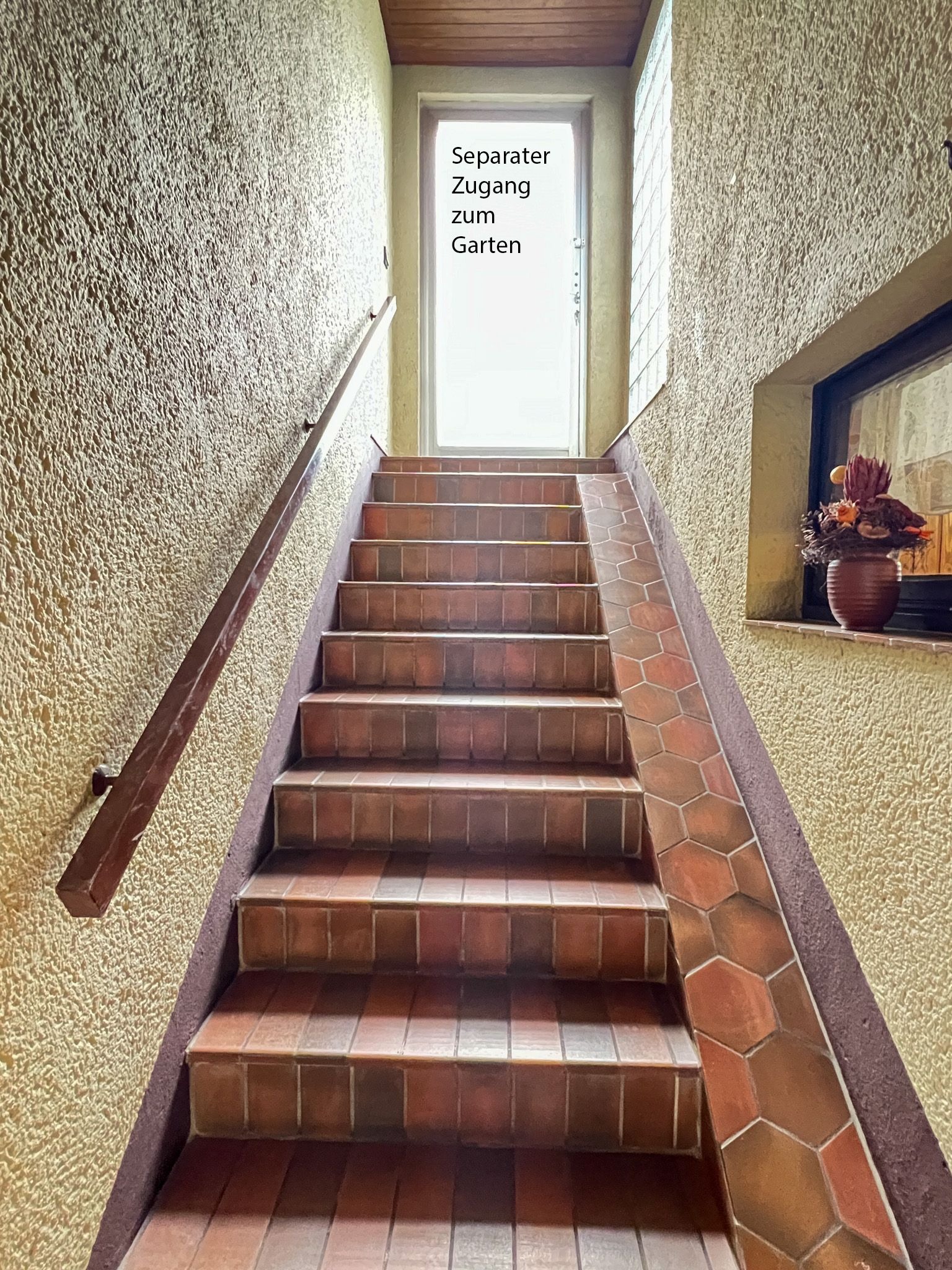 Treppe zum Gaten in