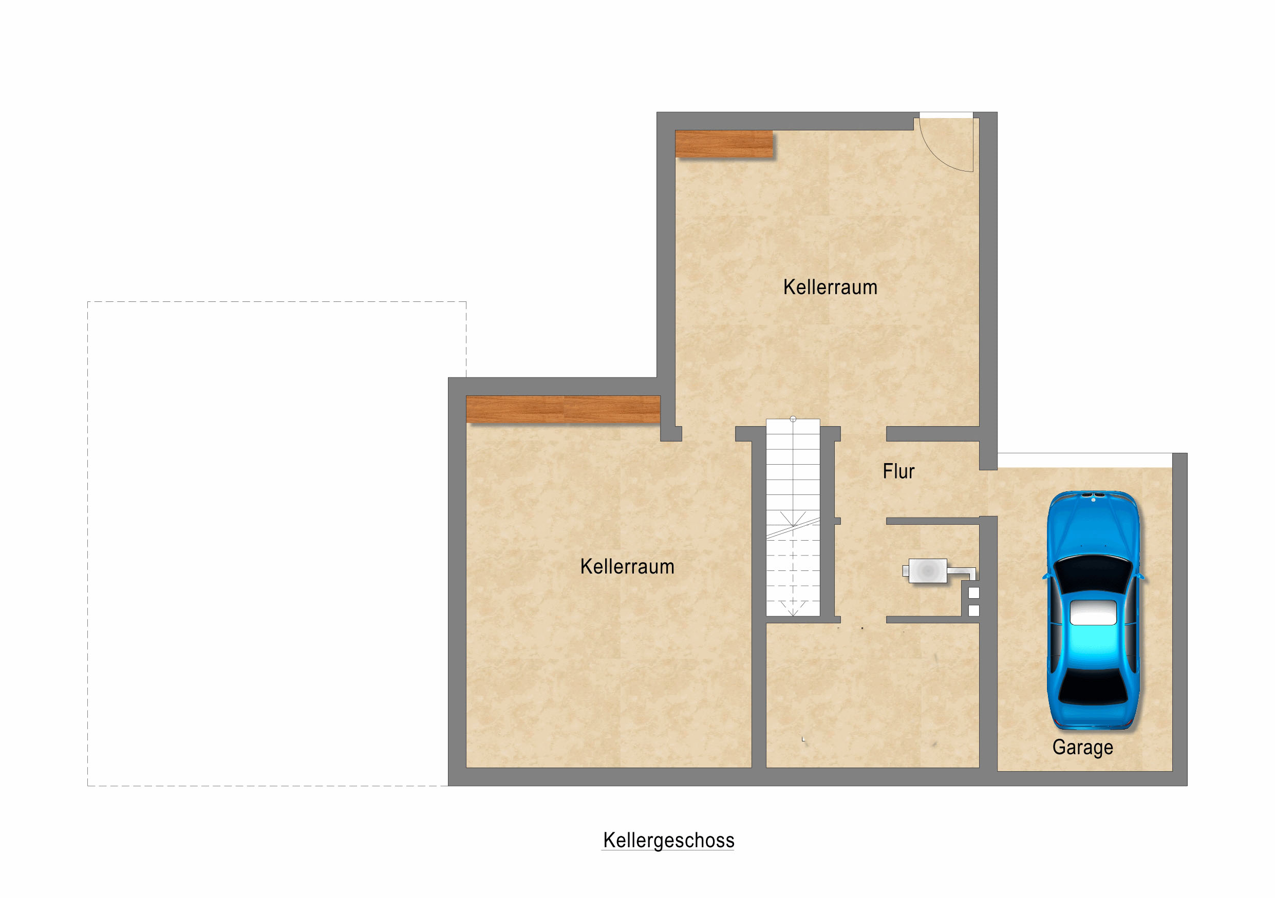 Keller und Garage