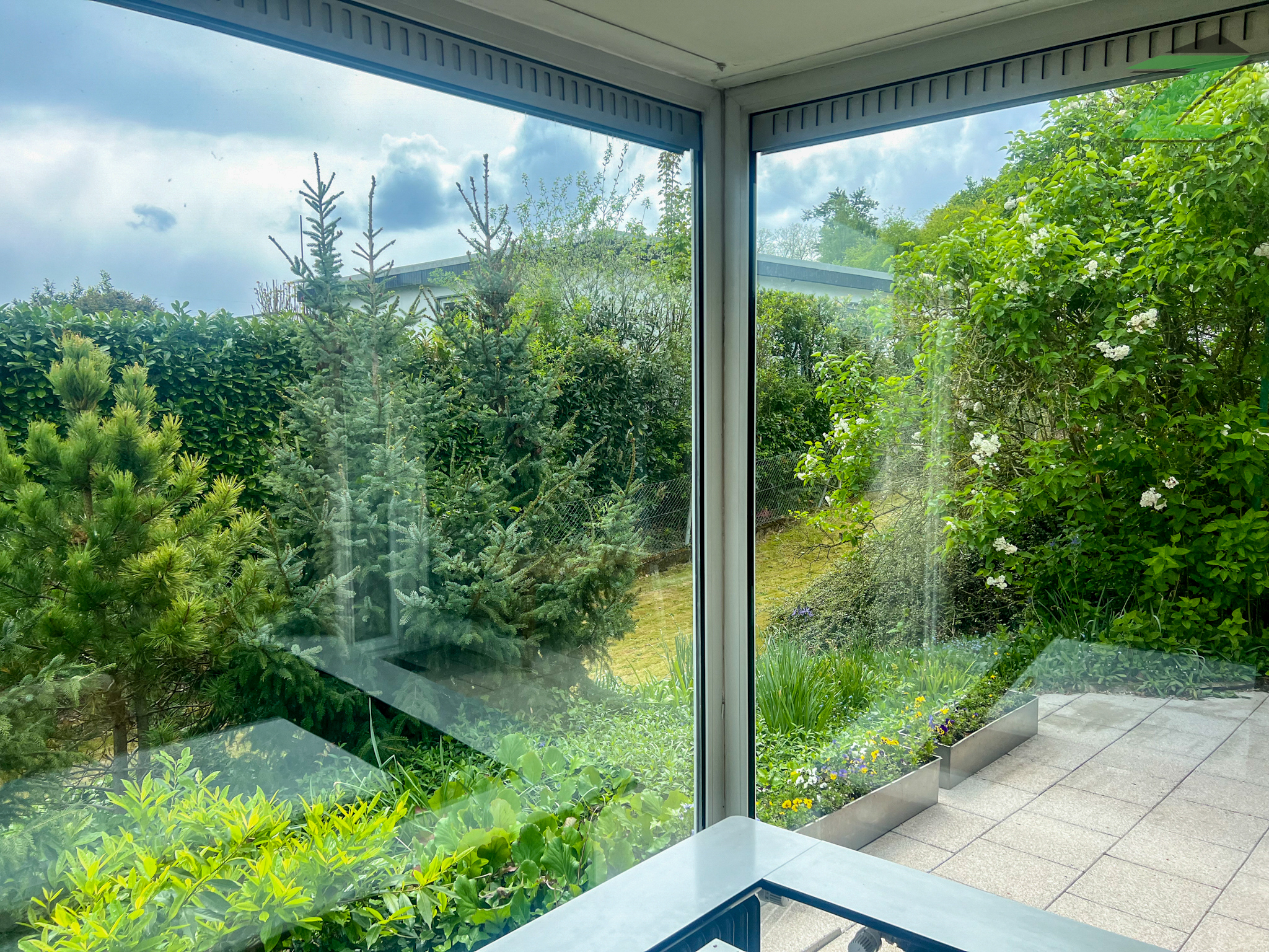 Blick aus Wohnzimmer
