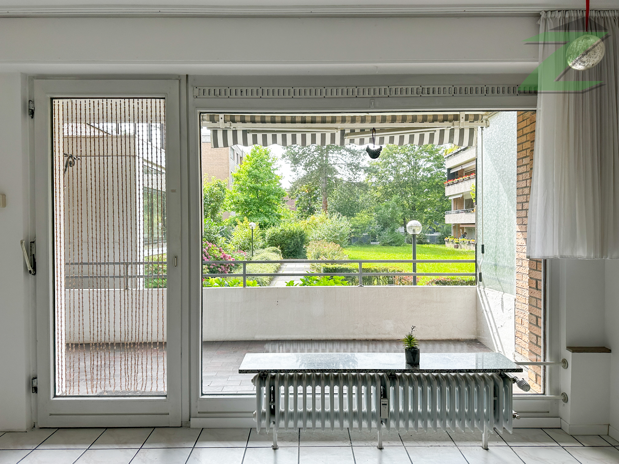 Ausblick vom Wohnzimmer