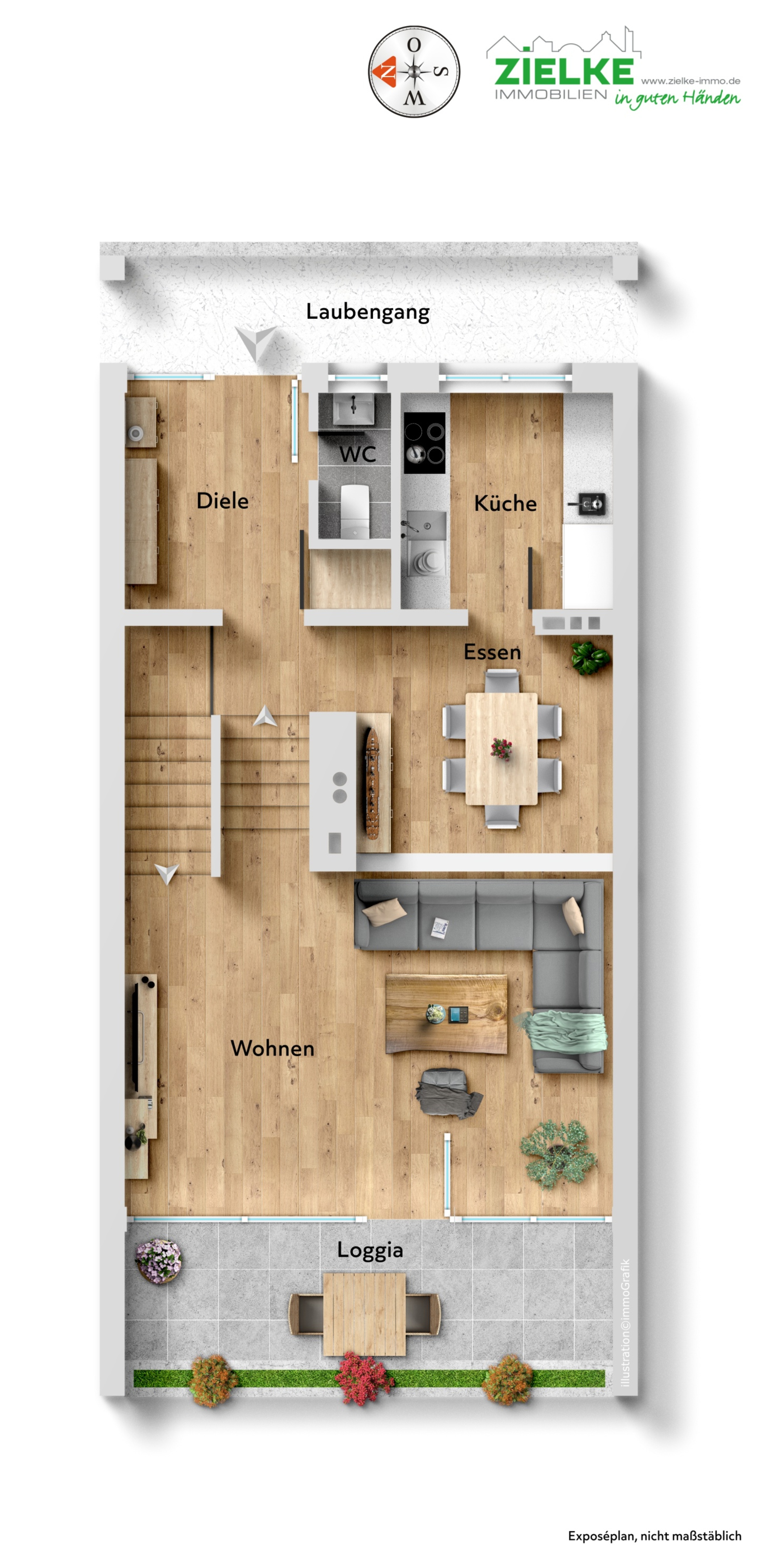 Grundriss Wohngeschoss