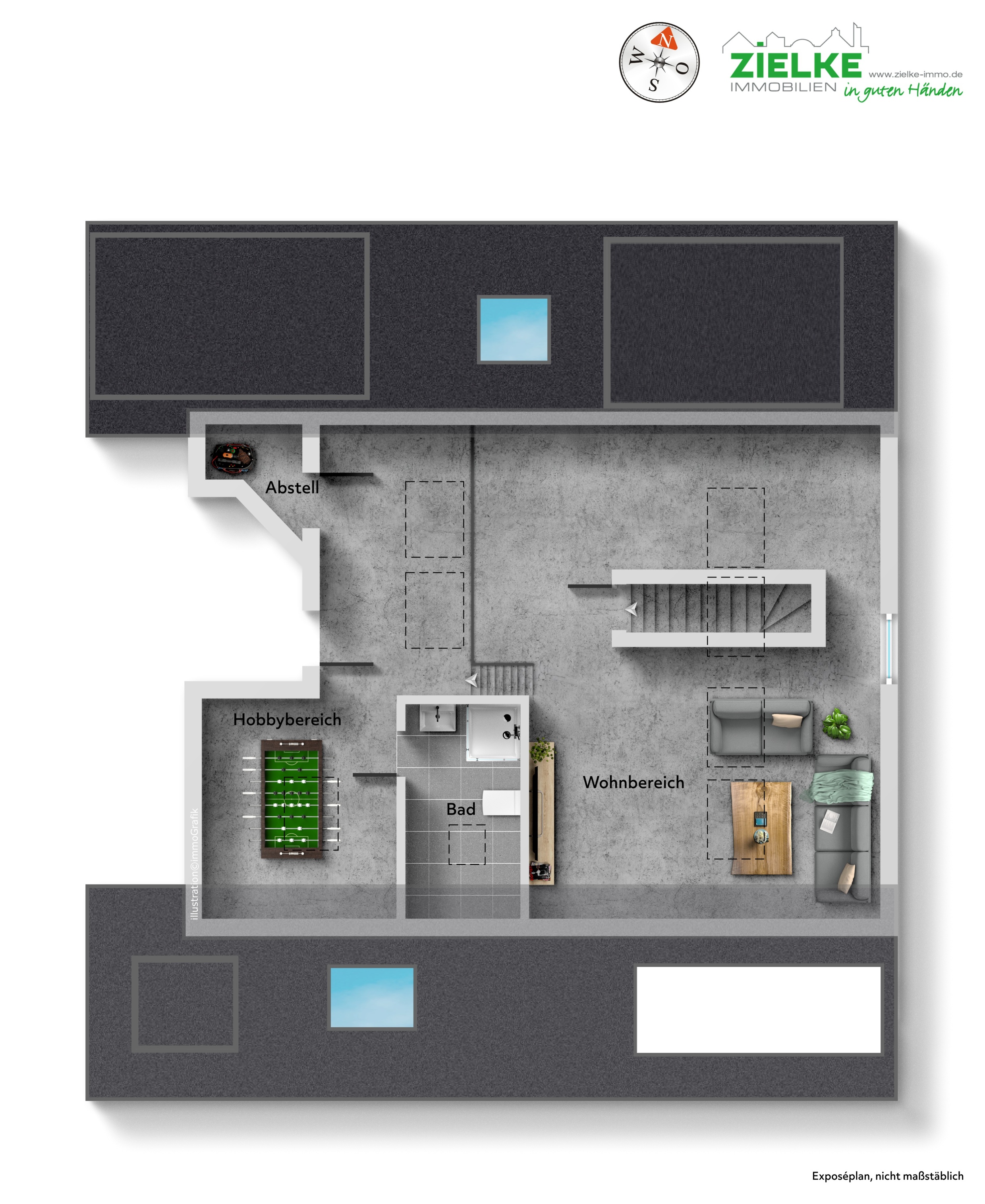 Grundriss Spitzboden