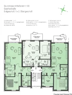 Grundrisse mit Angaben