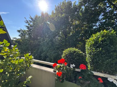 Blick vom Balkon