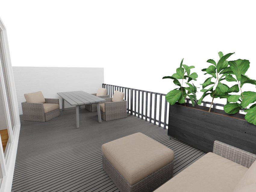 Visualisierung  Dachterrasse