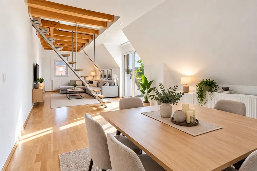 Wohnzimmer DG Visualisierung