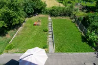 Blick in den Garten von oben