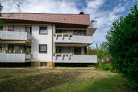 Blick zum Balkon