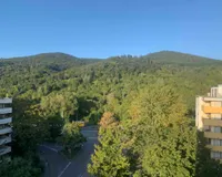 Ausblick Balkon Schlafzimmer