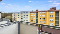 Blick vom Balkon