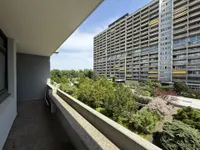 Blick vom Balkon