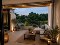 Terrasse mit KI erzeugtem Bild