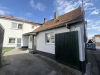 Rückansicht Fachwerkhaus mit Anbau