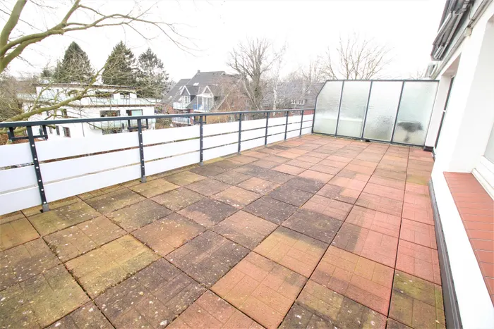 Süd/West-Dachterrasse