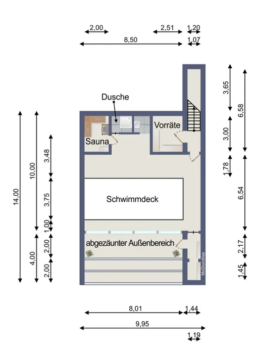 Grundriss Untergeschoss